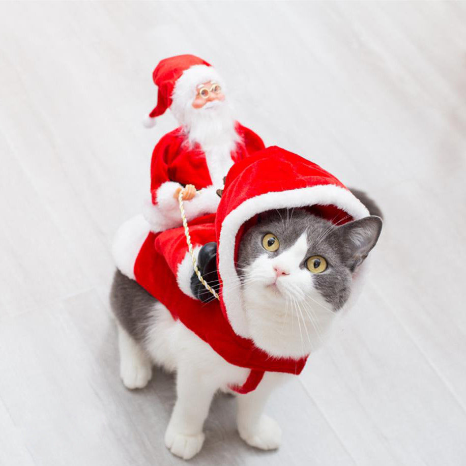 Santa Rider Costume for Cats & Dogs – Petoween (2)