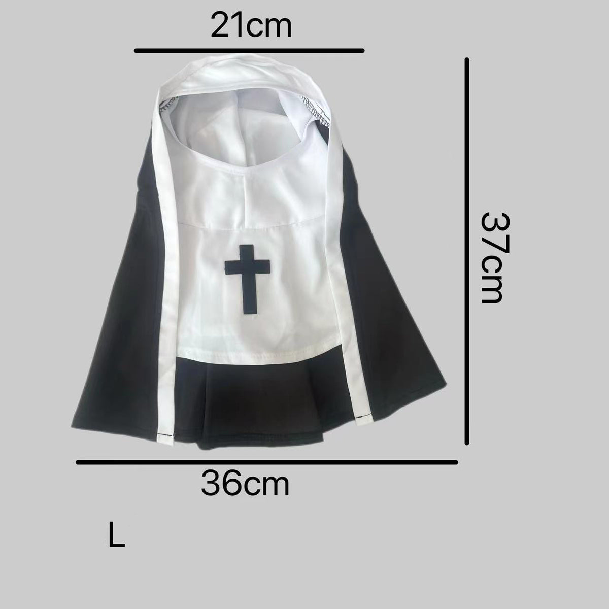 Nun Costume with Cross for Cats & Dogs – Petoween (5)