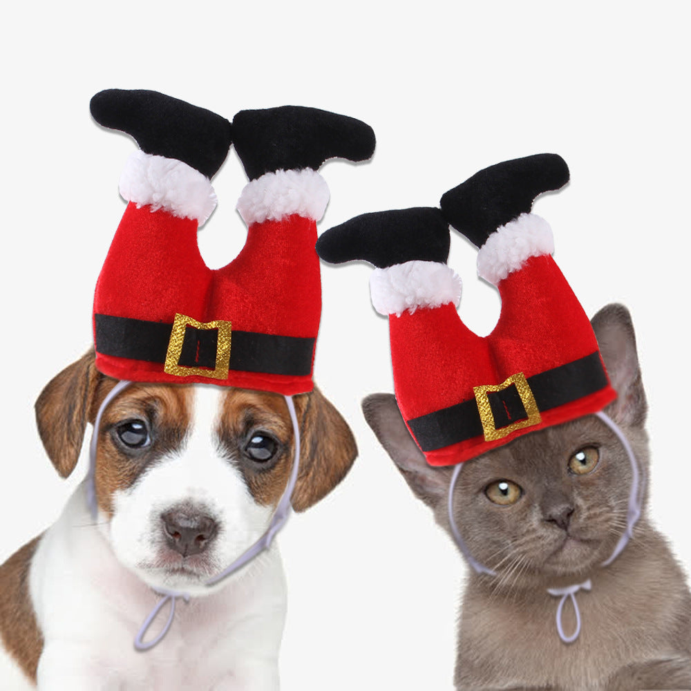 Santa Hat with Legs for Cats & Dogs – Petoween