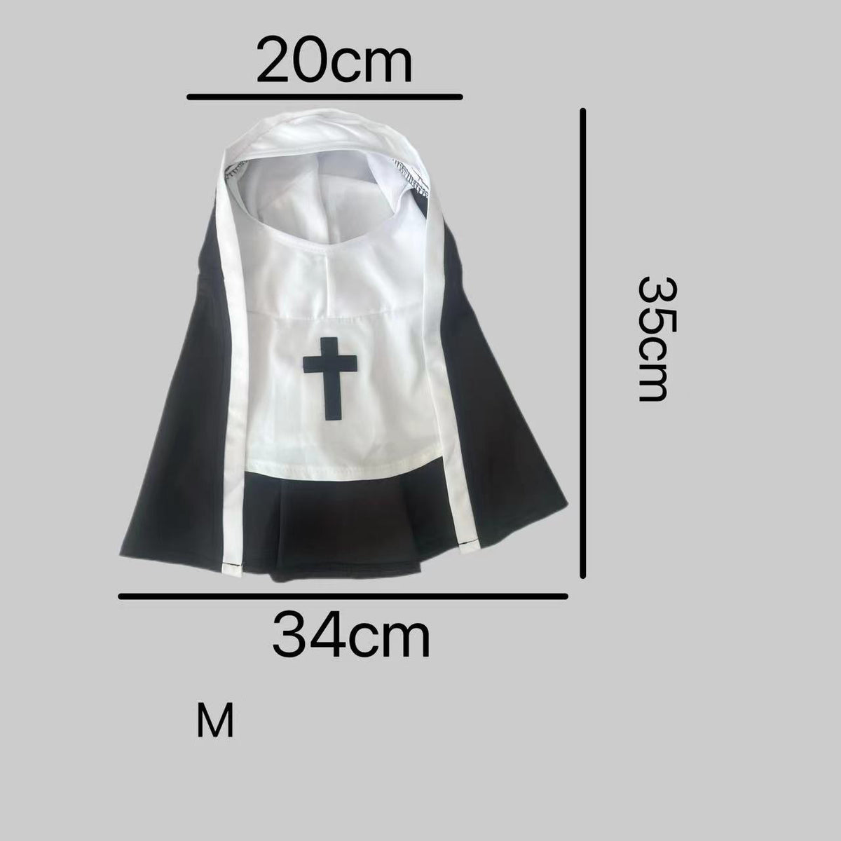 Nun Costume with Cross for Cats & Dogs – Petoween (4)