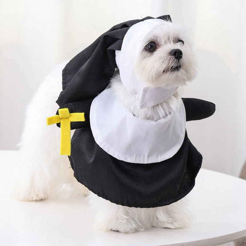 Nun Costume for Cats & Dogs – Petoween (2)